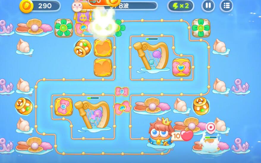 保卫萝卜4海的闺女第96关攻略