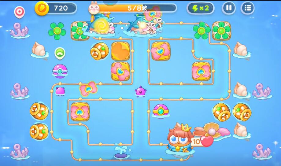 保卫萝卜4海的闺女第96关攻略