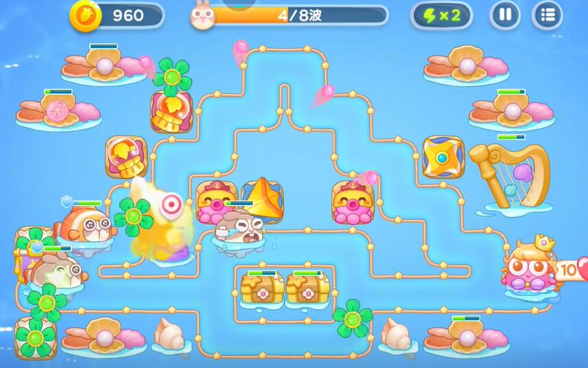 保卫萝卜4海的闺女第97关攻略