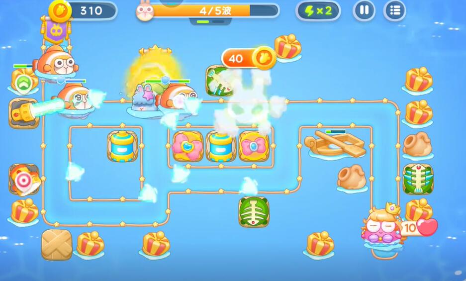 保卫萝卜4海的闺女第99关攻略
