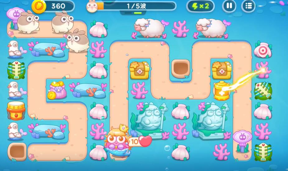 保卫萝卜4海的闺女第99关攻略