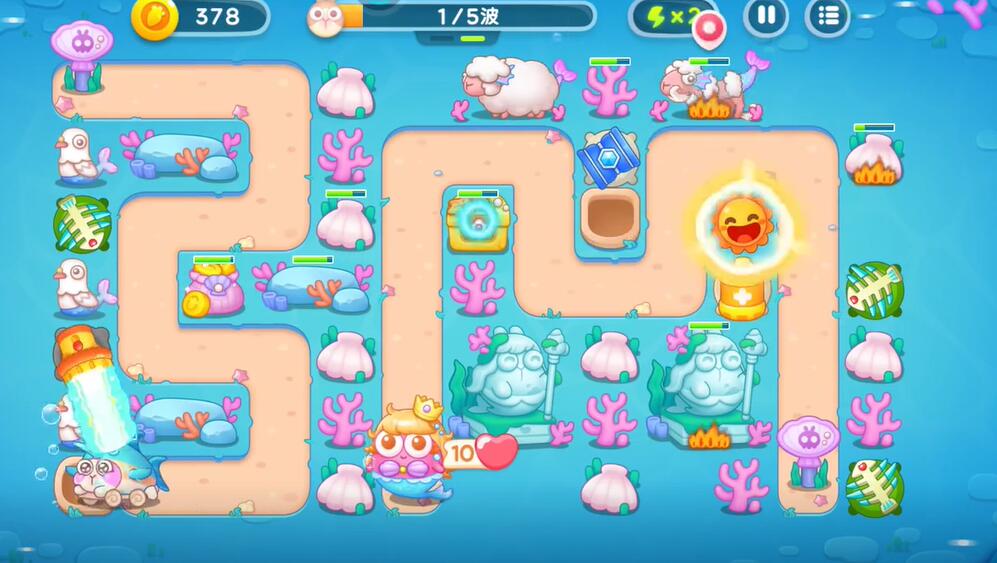 保卫萝卜4海的闺女第99关攻略