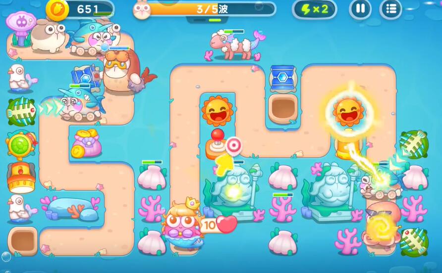 保卫萝卜4海的闺女第99关攻略