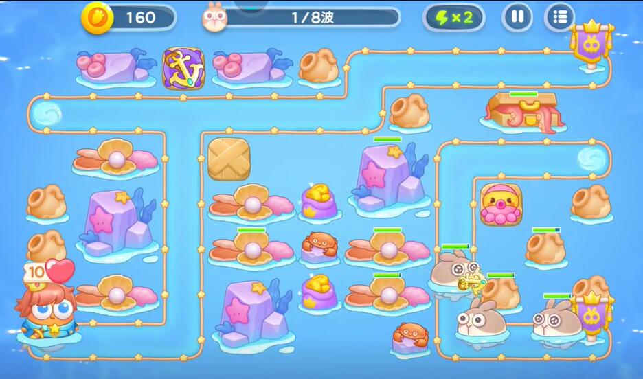 保卫萝卜4海的闺女第106关攻略