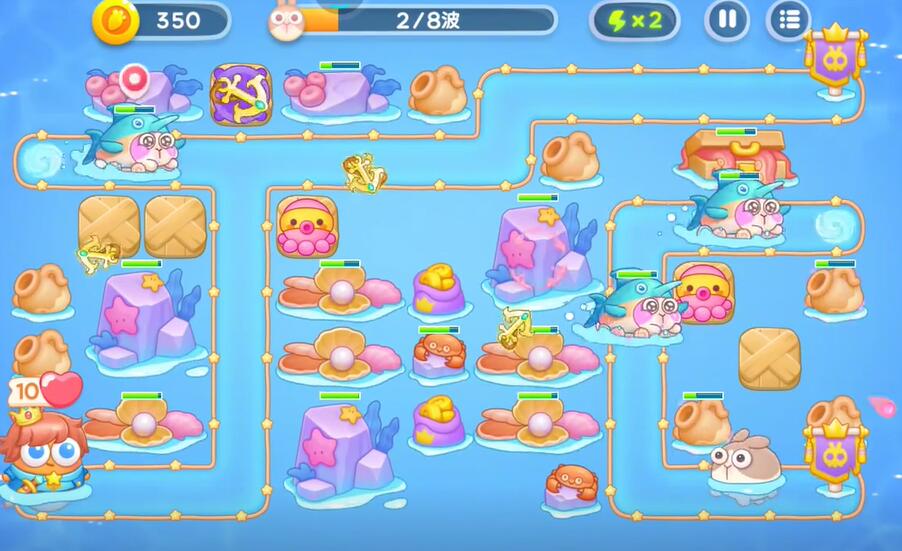 保卫萝卜4海的闺女第106关攻略