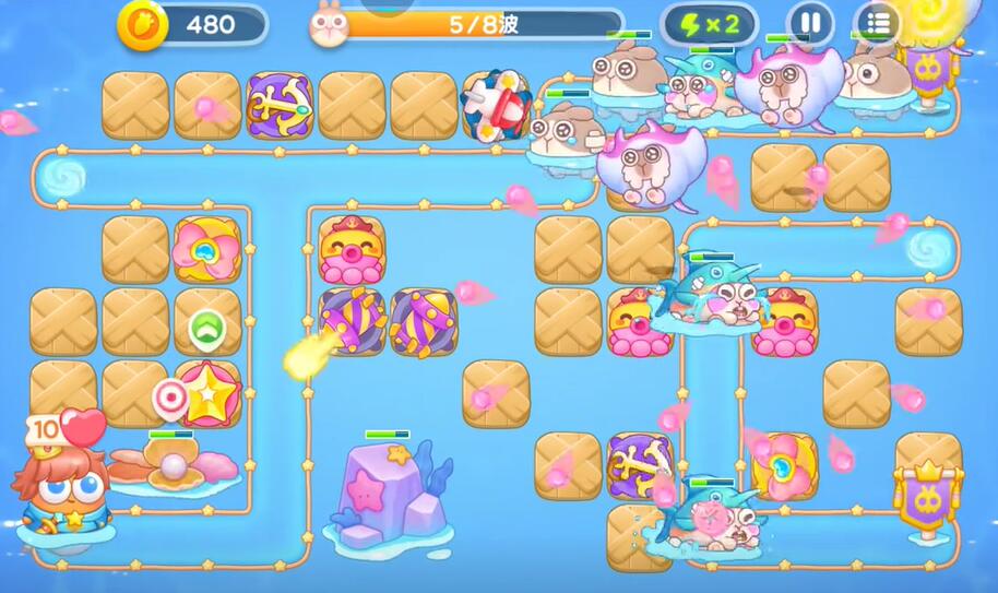 保卫萝卜4海的闺女第106关攻略