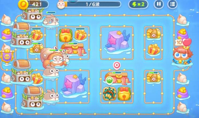 保卫萝卜4海的闺女第105关攻略