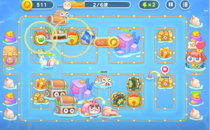 保卫萝卜4海的闺女第105关攻略