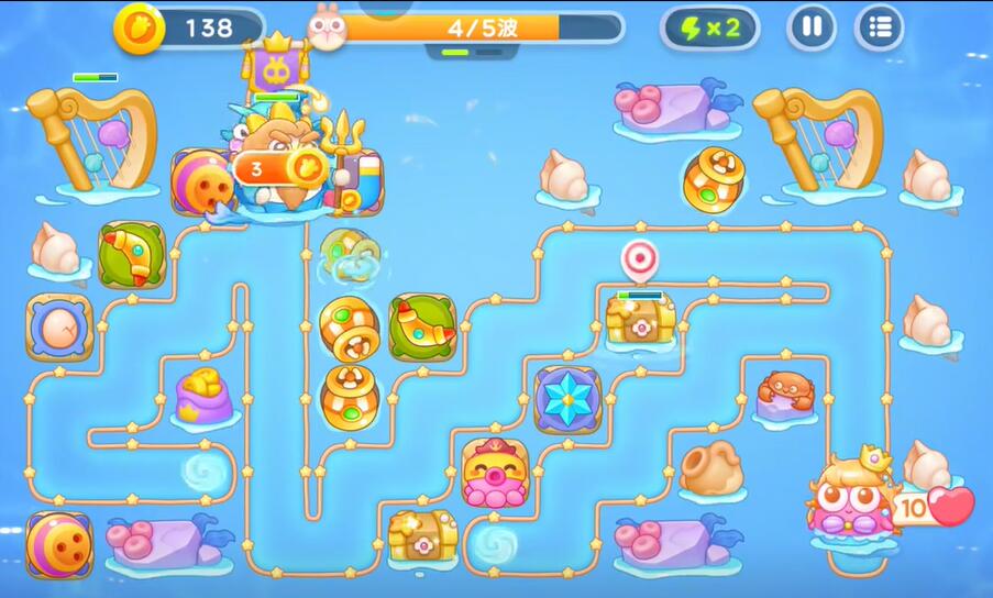 保卫萝卜4海的闺女第107关攻略
