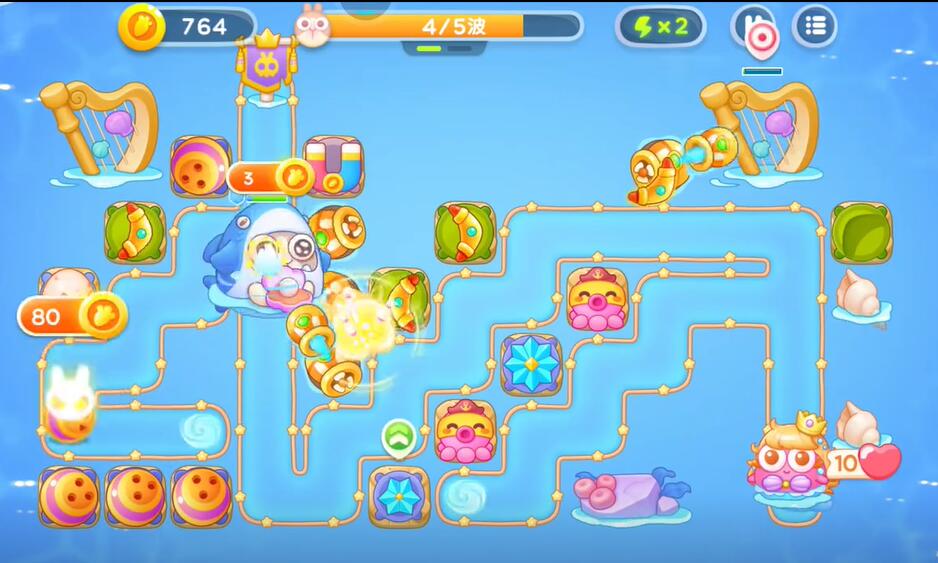 保卫萝卜4海的闺女第107关攻略
