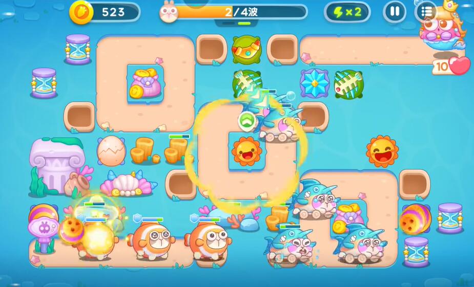 保卫萝卜4海的闺女第107关攻略
