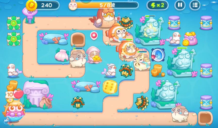 保卫萝卜4海的闺女第108关攻略