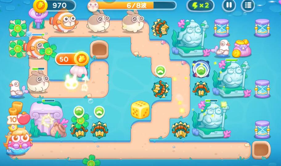 保卫萝卜4海的闺女第108关攻略