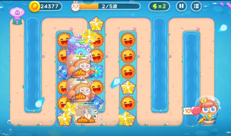 保卫萝卜4海的闺女第110关攻略