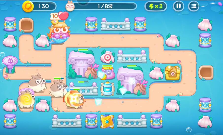 保卫萝卜4海的闺女第111关攻略