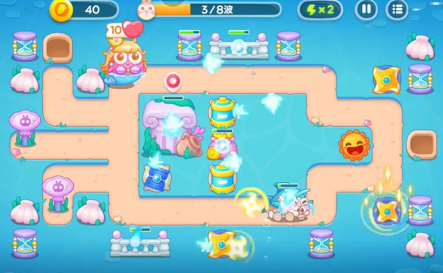 保卫萝卜4海的闺女第111关攻略