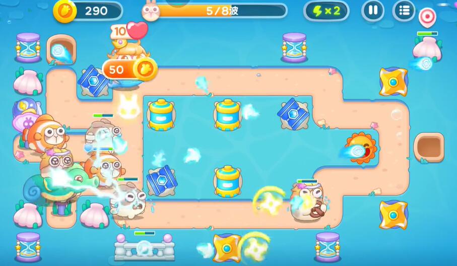 保卫萝卜4海的闺女第111关攻略