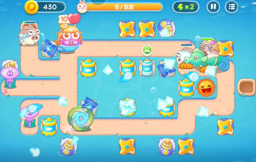 保卫萝卜4海的闺女第111关攻略