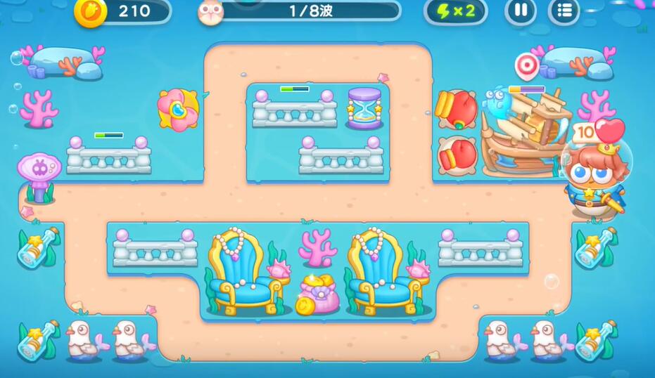 保卫萝卜4海的闺女第112关攻略