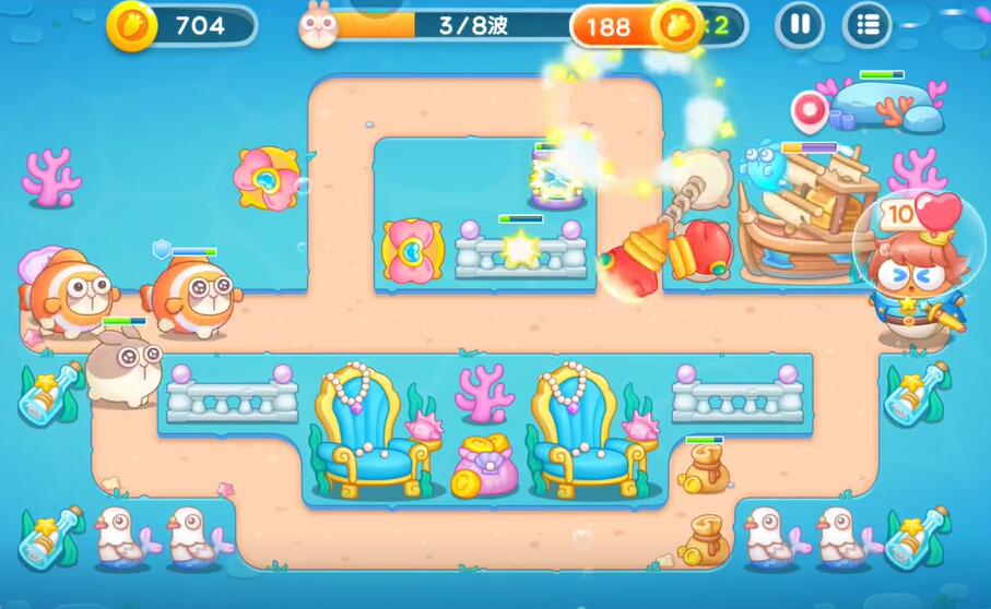 保卫萝卜4海的闺女第112关攻略