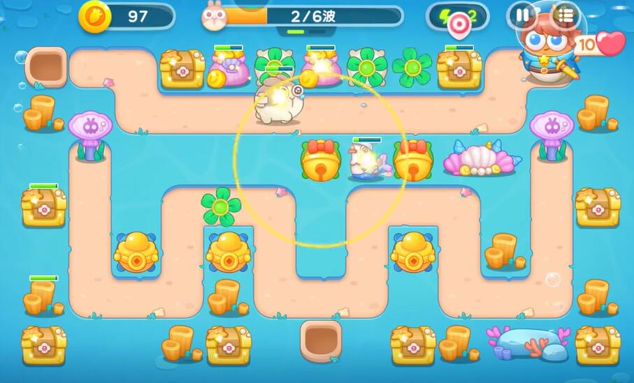 保卫萝卜4海的闺女第113关攻略