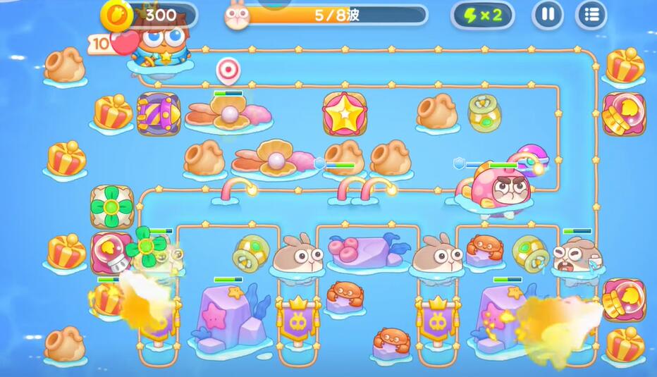 保卫萝卜4海的闺女第114关攻略