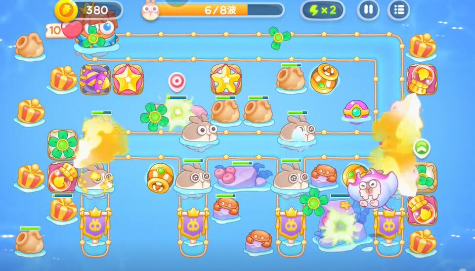 保卫萝卜4海的闺女第114关攻略