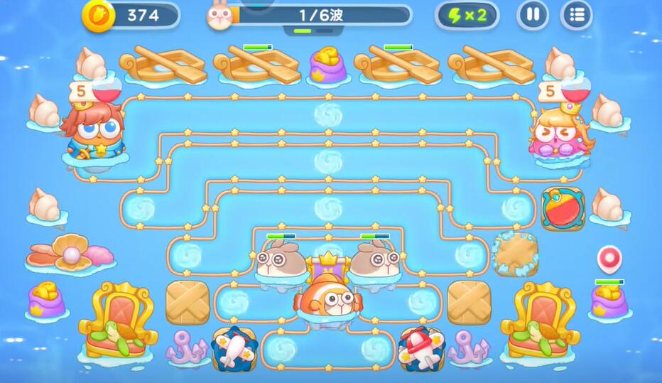 保卫萝卜4海的闺女第115关攻略