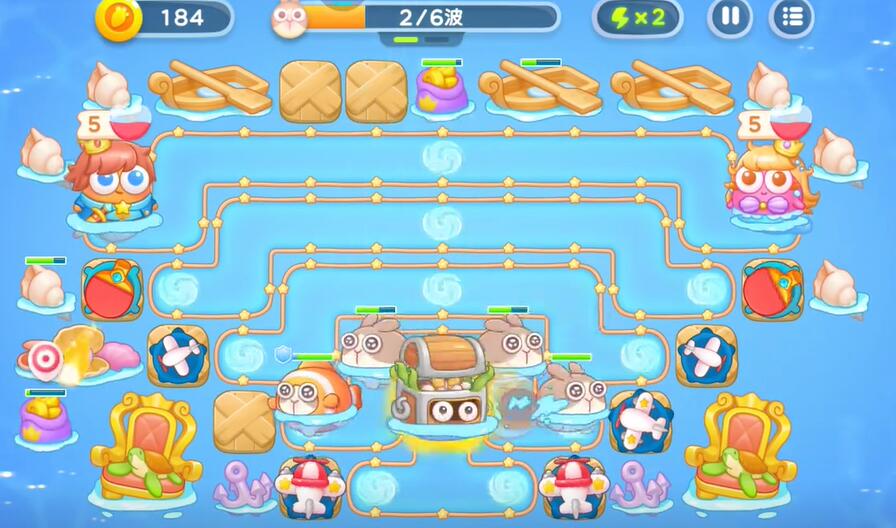 保卫萝卜4海的闺女第115关攻略