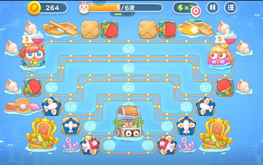 保卫萝卜4海的闺女第115关攻略