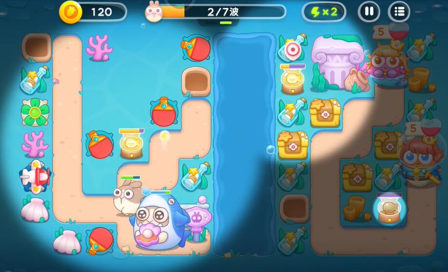 保卫萝卜4海的闺女第115关攻略