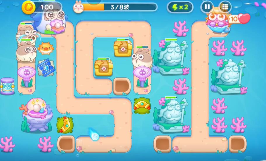 保卫萝卜4海的闺女第116关攻略