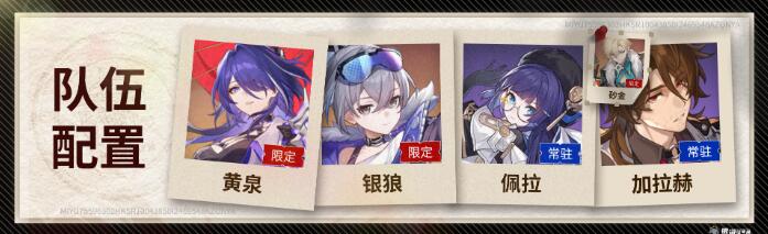 崩坏星穹铁道黄泉配队推荐